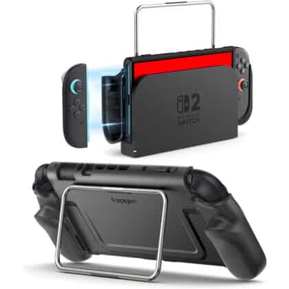 Spigen - Προστατευτική θήκη Dual Grip Pro (ACS10196) - για Nintendo Switch 2 - Μαύρη