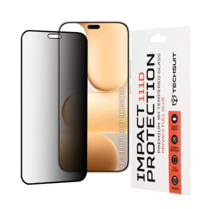 Techsuit - 111D Privacy Full Glue - Honor 600 Lite - Μαύρο