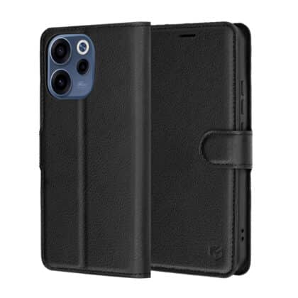 Techsuit Leather Folio - θήκη για Oppo Reno15 F / FS 5G - Μαύρο