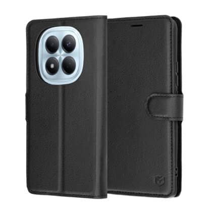 Techsuit Leather Folio - θήκη για Xiaomi Redmi Note 15 Pro - Μαύρο