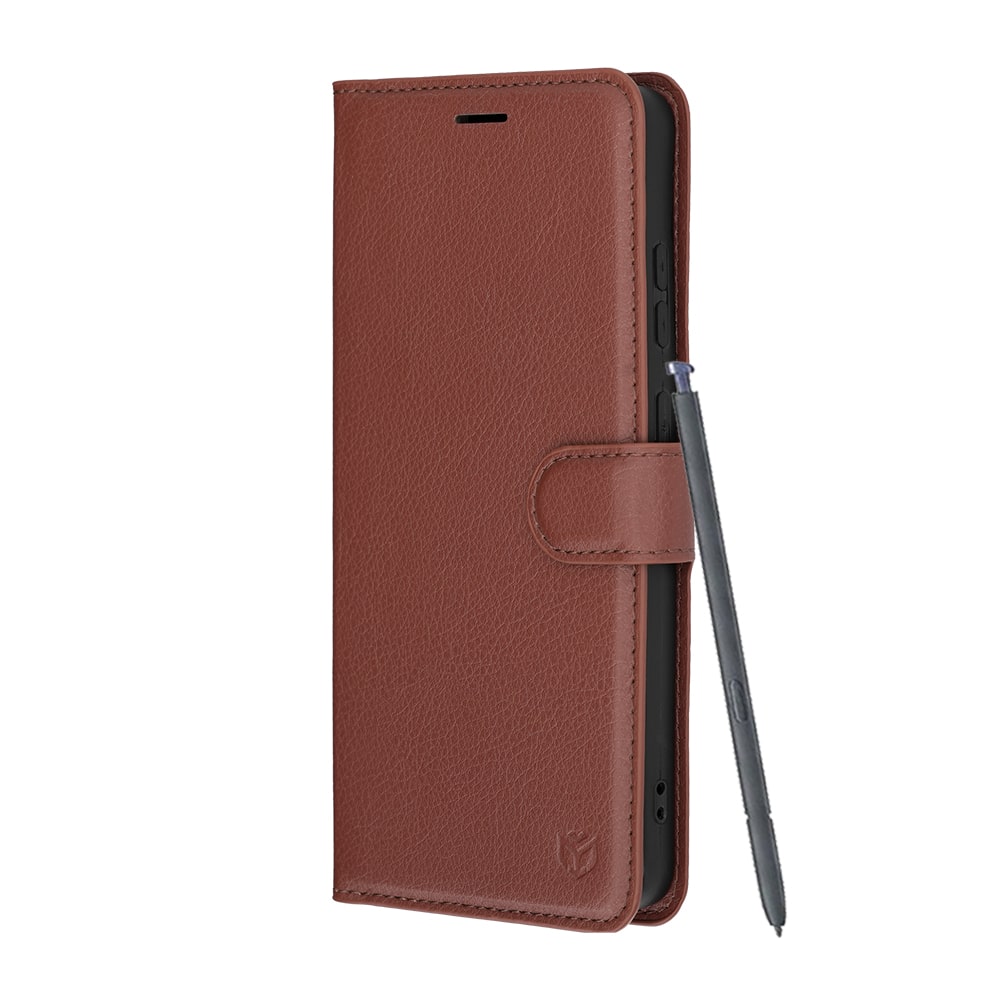 Techsuit Leather Folio - θήκη για Samsung Galaxy S26 Ultra - Καφέ - Image 4