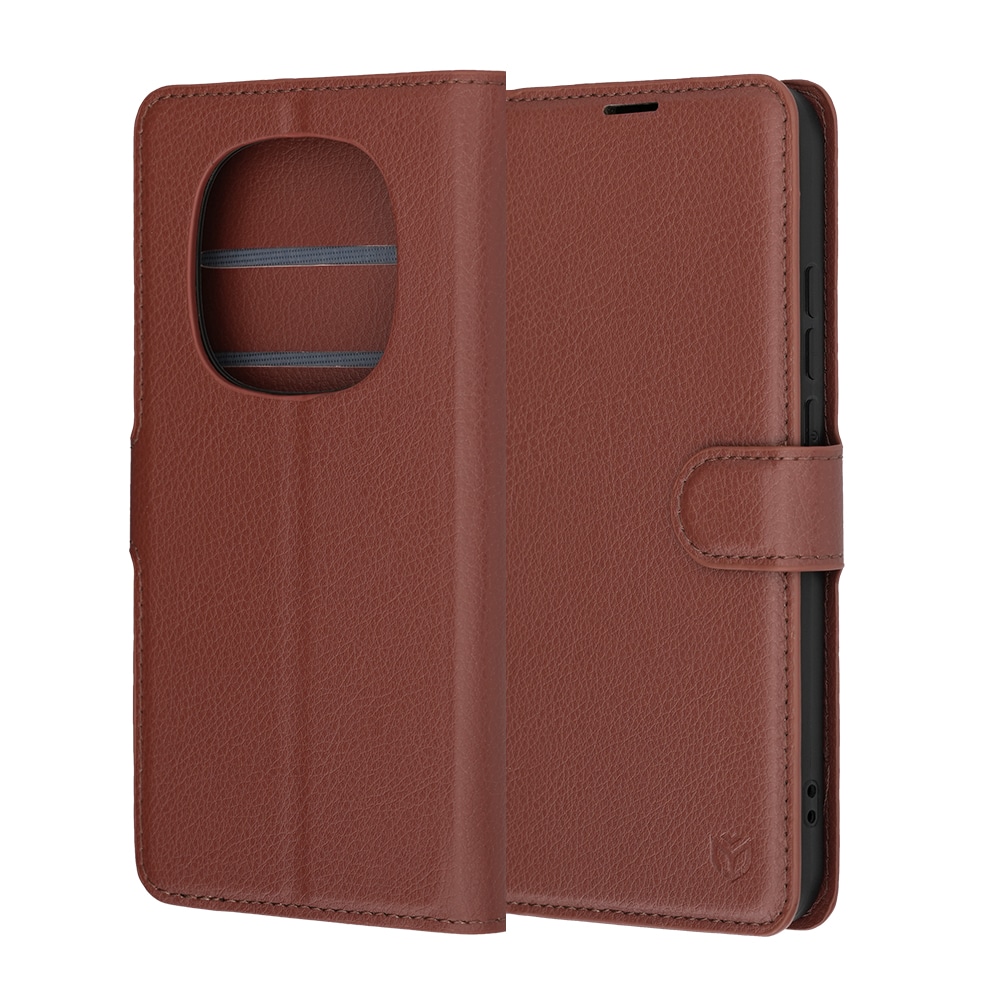 Techsuit Leather Folio - θήκη για Xiaomi Redmi Note 15 Pro - Καφέ - Image 6