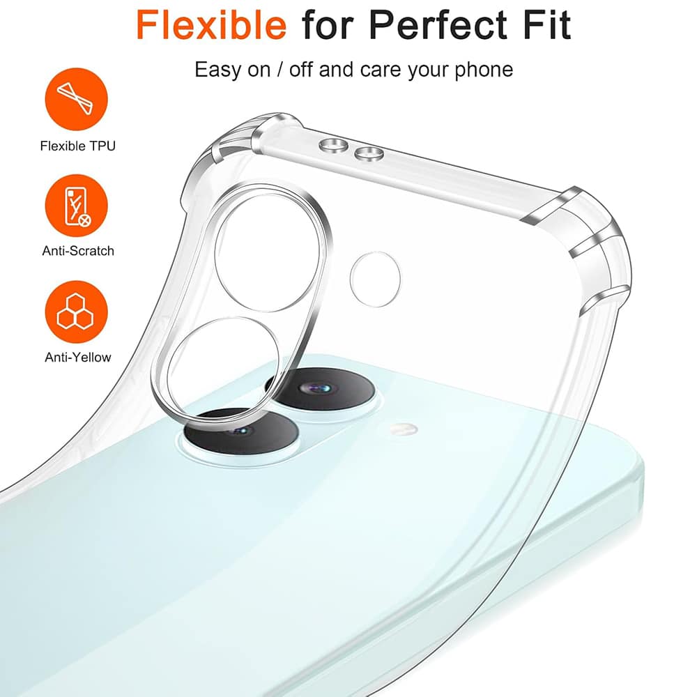 Techsuit Shockproof Clear Silicone - θήκη για Xiaomi Poco X8 Pro - Διάφανο - Image 2