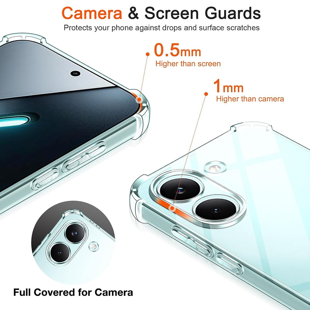 Techsuit Shockproof Clear Silicone - θήκη για Xiaomi Poco X8 Pro - Διάφανο - Image 5