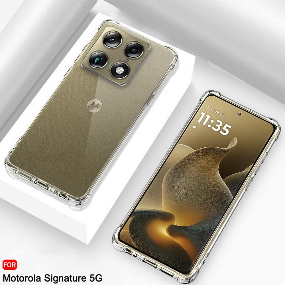 Techsuit Shockproof Clear Silicone - θήκη για Motorola Signature - Διάφανο - Image 3