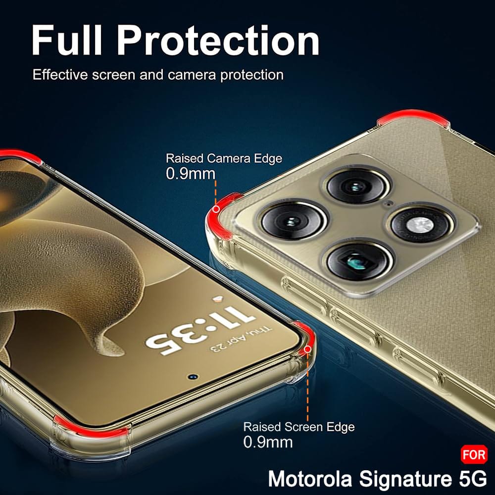 Techsuit Shockproof Clear Silicone - θήκη για Motorola Signature - Διάφανο - Image 5