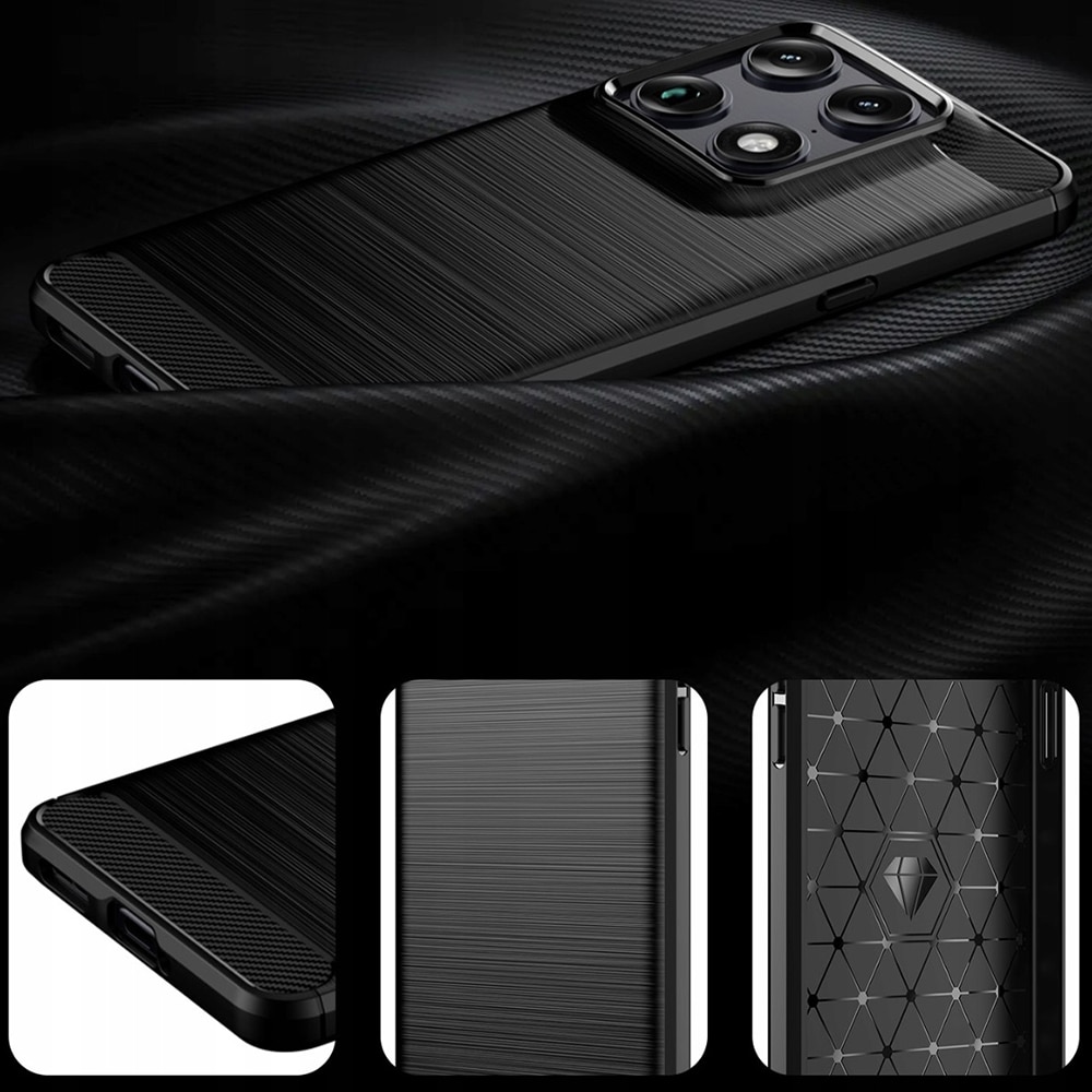 Techsuit Carbon Silicone - θήκη για Motorola Signature - Μαύρο - Image 2