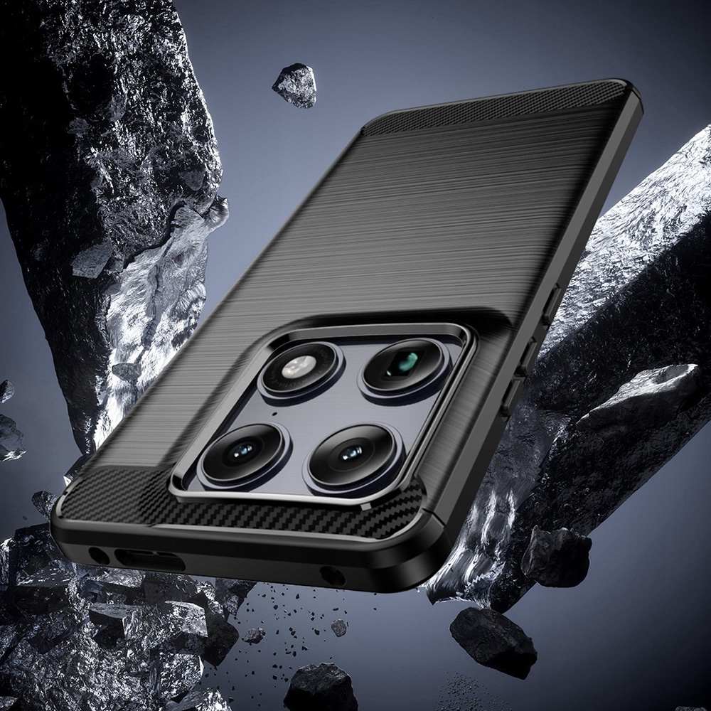 Techsuit Carbon Silicone - θήκη για Motorola Signature - Μαύρο - Image 5
