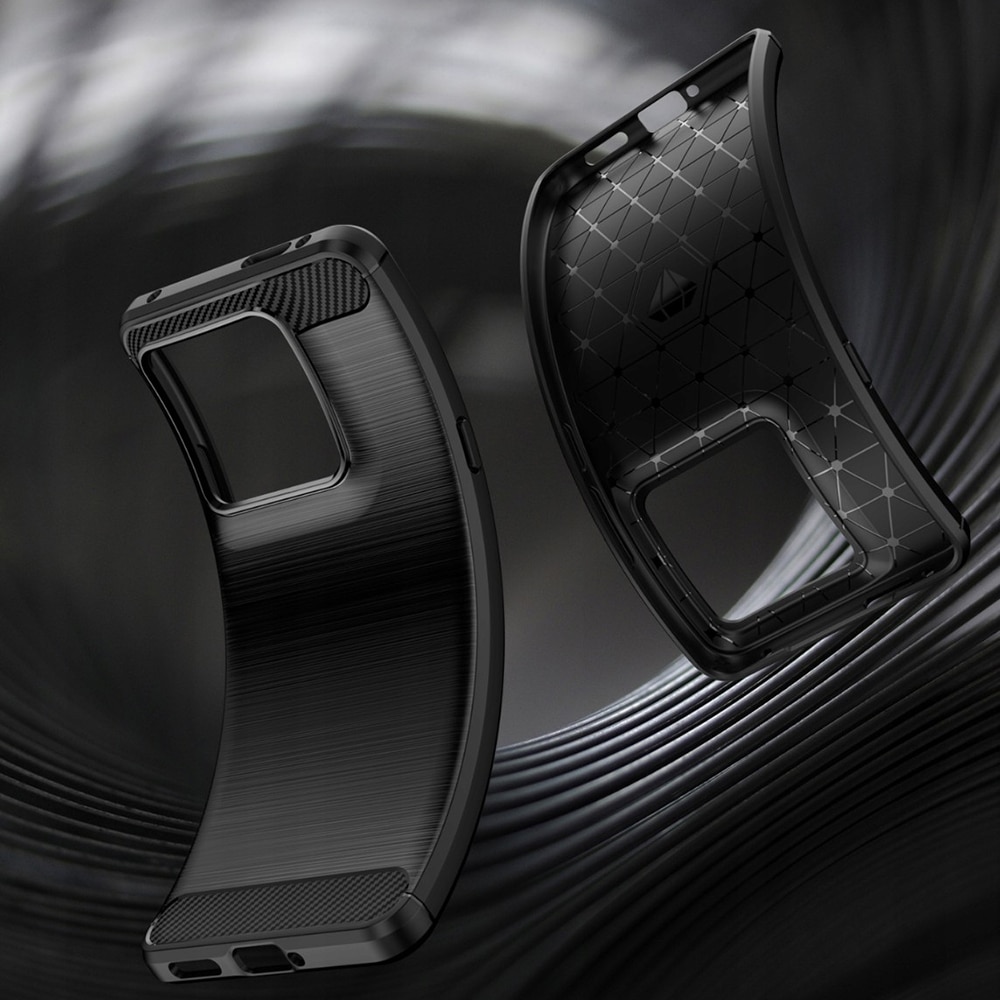 Techsuit Carbon Silicone - θήκη για Motorola Signature - Μαύρο - Image 3