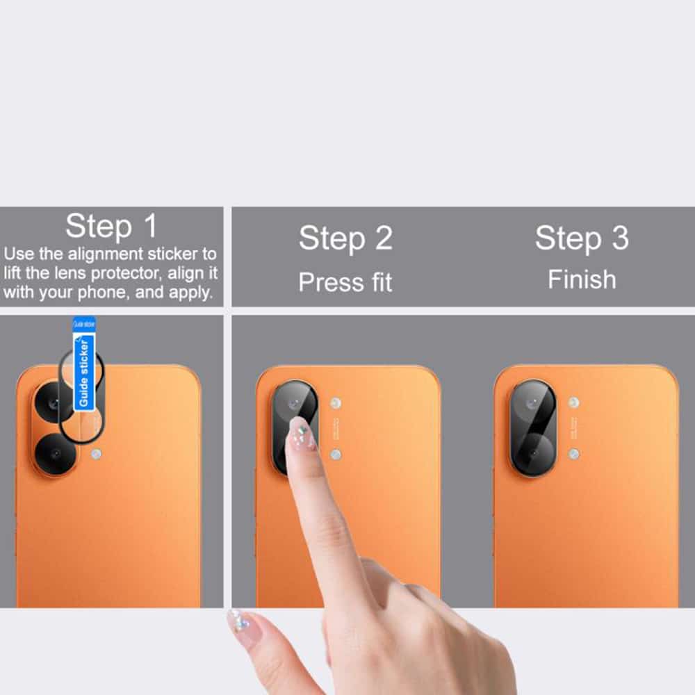 Techsuit - Γυαλί πλήρους κάμερας - Xiaomi Poco X8 Pro - Μαύρο - Image 6