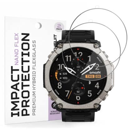 Techsuit - Nano Flex (συσκευασία 2 τεμαχίων) - Amazfit T-Rex Ultra 2 - Μαύρο