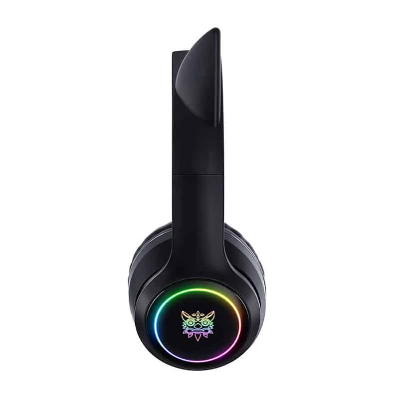 ONIKUMA Ασύρματα Ακουστικά Gaming B90 με Αυτιά Γάτας (Μαύρο) - Image 5