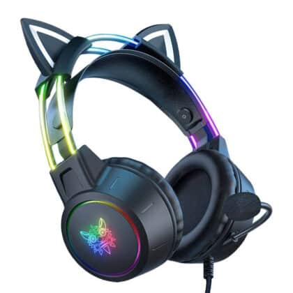 ONIKUMA Ακουστικά Gaming X15 PRO με Αυτιά Γάτας (Μαύρο)