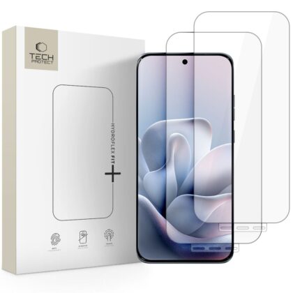 Θήκη Hydro Folia Tech-Protect Hydro Flex+ 2 τεμαχίων για Motorola Edge 70 Fusion / 70 Fusion+ Plus 5G, Διαφανής