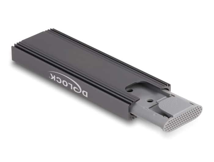 DELOCK θήκη για M.2 NVMe PCIe/SATA SSD 42019, tool free, 10Gbps, μαύρη - Image 4