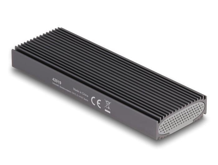 DELOCK θήκη για M.2 NVMe PCIe/SATA SSD 42019, tool free, 10Gbps, μαύρη - Image 7