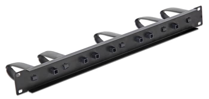 DELOCK cable management 43345 για rack 19"/1U, 5x γάντζοι, μαύρο - Image 3