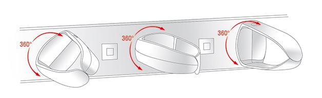 DELOCK cable management 43345 για rack 19"/1U, 5x γάντζοι, μαύρο - Image 2