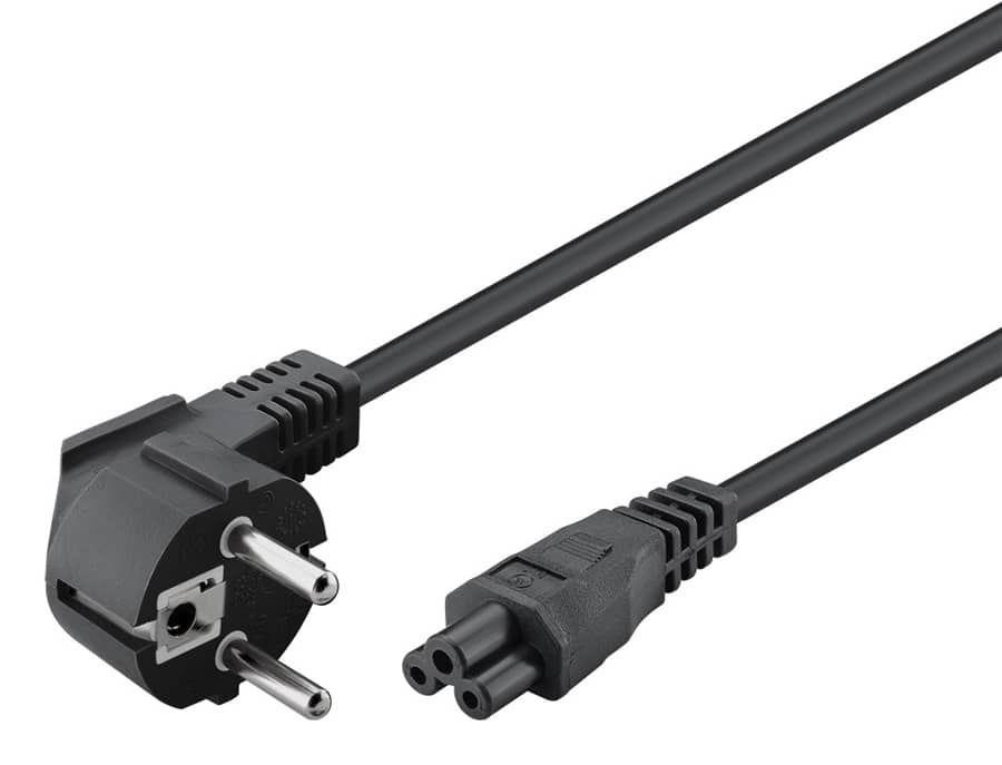 GOOBAY καλώδιο τροφοδοσίας 44877, γωνιακό, 0.75mm², 3m, μαύρο - Image 2