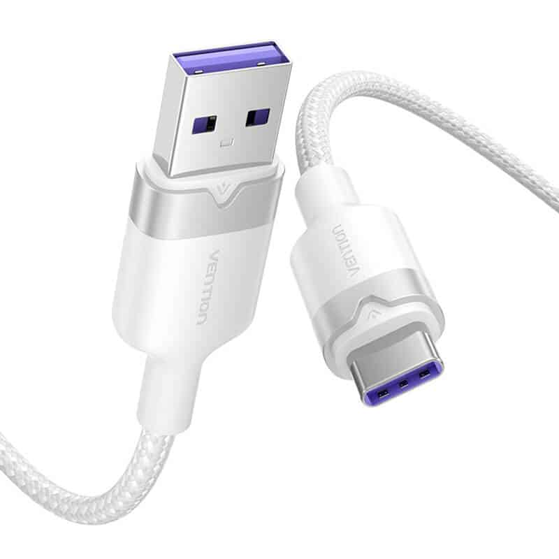 Καλώδιο USB 2.0 A σε USB-C 6A Vention CTOWF 1M (λευκό) - Image 2