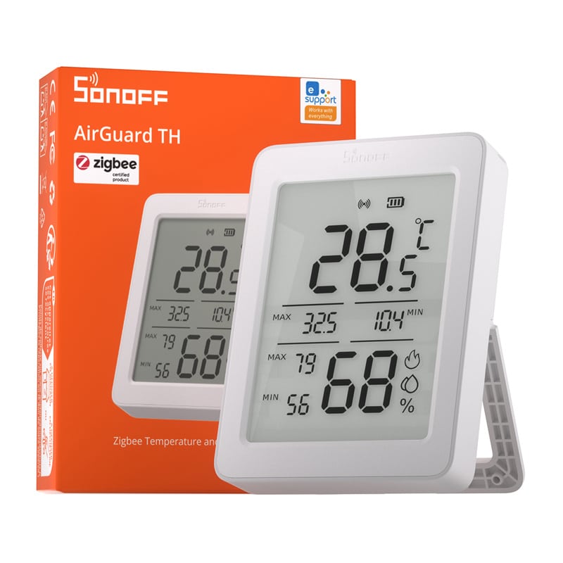 Sonoff AirGuard TH SNZB-02DR2 ZigBee LCD Αισθητήρας θερμοκρασίας και υγρασίας - Image 3