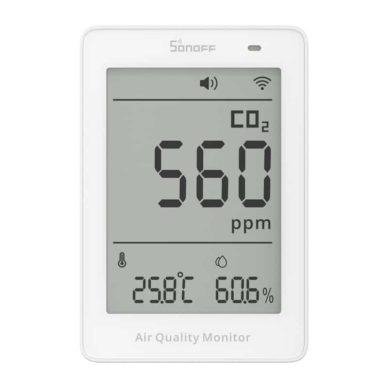 Sonoff AirGuard CO2 SAWF-08P WiFi LCD Μετρητής ποιότητας αέρα - Image 2