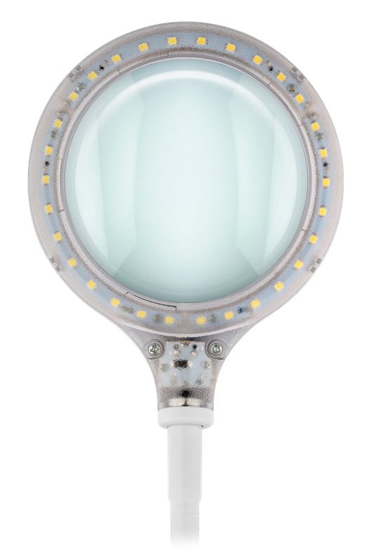 GOOBAY μεγεθυντικός φακός 60359 με κλιπ & βάση, LED, 3 διόπτρες, λευκός - Image 4