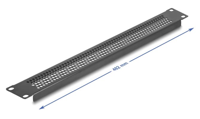 DELOCK κάλυμμα panel 67035 για 19"/1U rack, με αεραγωγούς, μαύρο - Image 3
