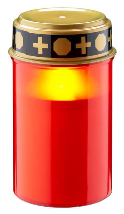 GOOBAY LED φωτιστικό κερί αφιέρωσης 74366, 2400K, IP44, κόκκινο