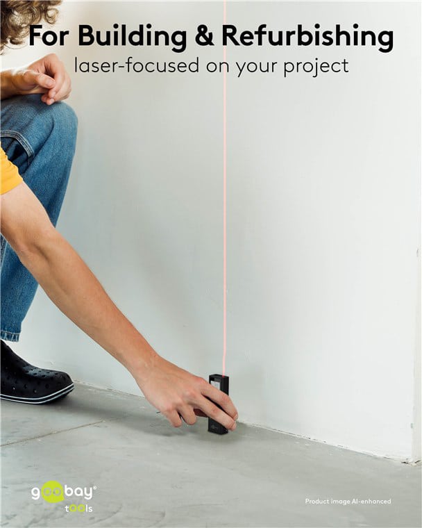 GOOBAY laser μετρητής απόστασης 77834, επαναφορτιζόμενος, έως 30m - Image 2