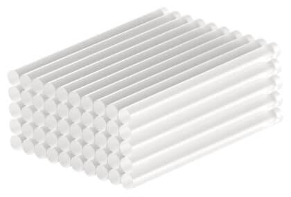 GOOBAY ράβδοι σιλικόνης 77853, Φ11mm x 200mm, διάφανο, 50τμχ