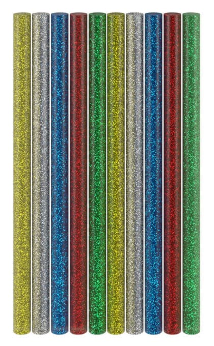GOOBAY ράβδοι σιλικόνης 77855, Φ11mm x 200mm, glitter διάφορα χρώματα, 10τμχ