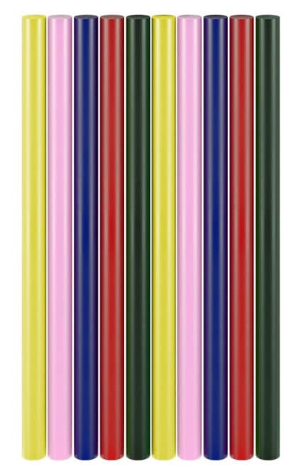 GOOBAY ράβδοι σιλικόνης 77856, Φ11mm x 200mm, διάφορα χρώματα, 10τμχ