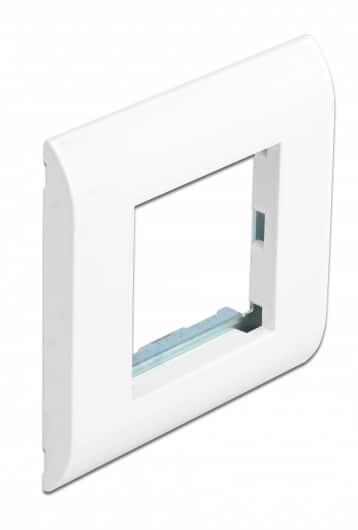 DELOCK module βάση πρίζας με frame Easy 45 81300, 80x80mm, λευκό