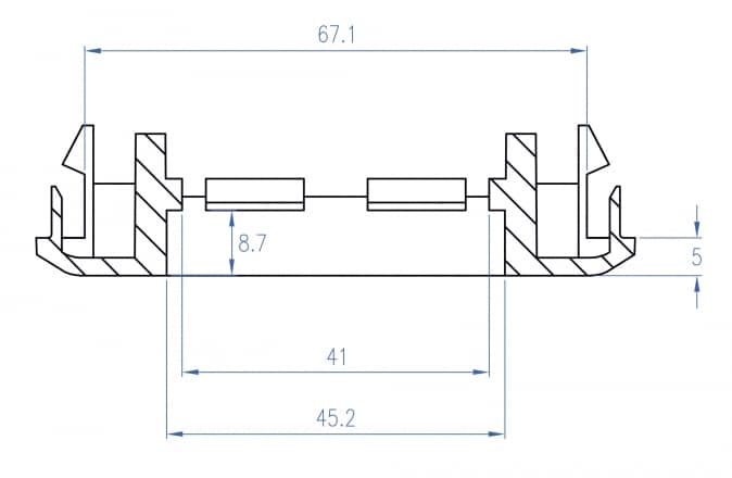 DELOCK module βάση πρίζας Easy 45 81316, 130 x 80 mm, λευκό - Image 4