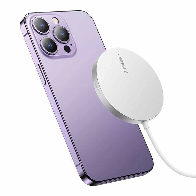 Baseus - Μαγνητικός Ασύρματος Φορτιστής Mini 3 (CCJJ040012) - Τύπου-C, 15W, 2A, 115-205 kHz - Ασημί - Image 5