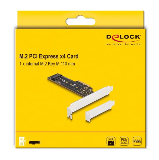 DELOCK κάρτα επέκτασης PCIe x4 σε M.2 M Key 110mm 89836, NVMe - Image 4