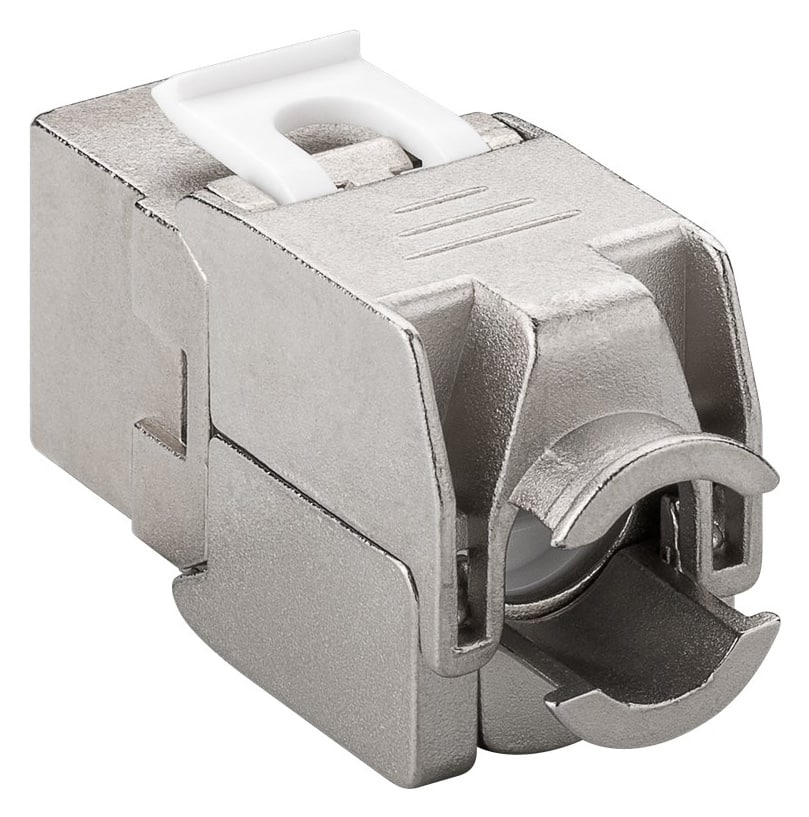 Μονάδα GOOBAY Keystone RJ45 CAT 6A 90864, STP, 500 MHz, λεπτή γραμμή, ασημί - Image 3