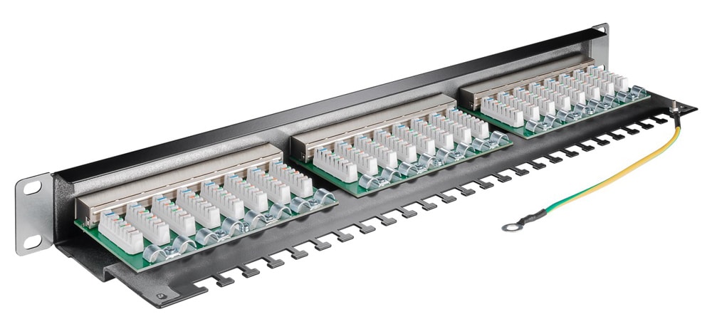 Πίνακας σύνδεσης GOOBAY 93048 19"/1U, 24 θύρες, CAT 6 STP, μαύρo - Image 2