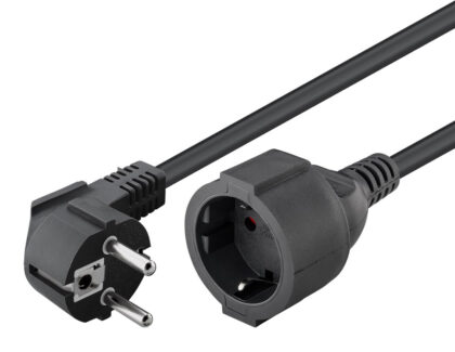GOOBAY μπαλαντέζα προέκταση ρεύματος 93094, schuko, 3x 1.5mm², 5m, μαύρη
