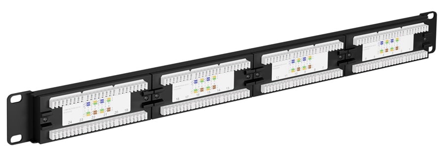 Πάνελ GOOBAY 93866 19"/1U, 24 θύρες, CAT 6 UTP, μαύρo - Image 2