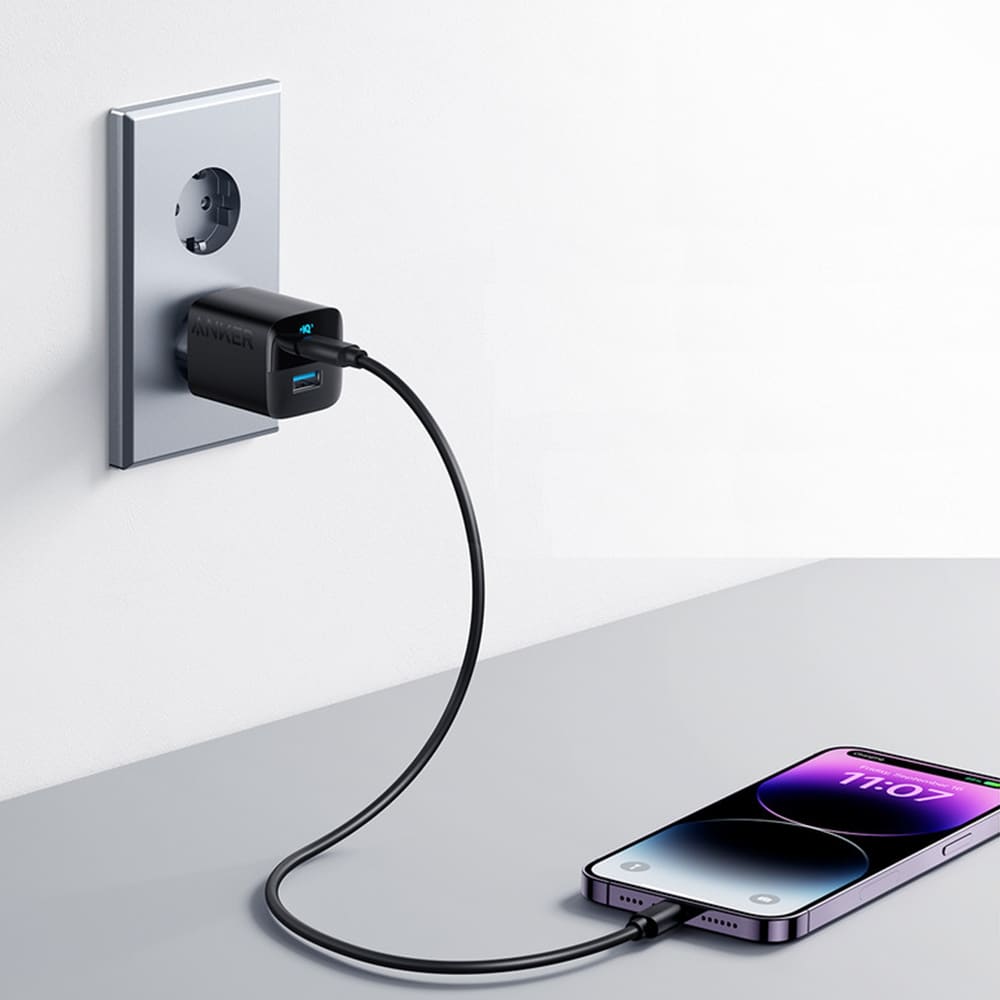Anker - Φορτιστής τοίχου 323 (A2331G11) - Type-C, USB, Γρήγορη φόρτιση, 33W - Μαύρο - Image 3