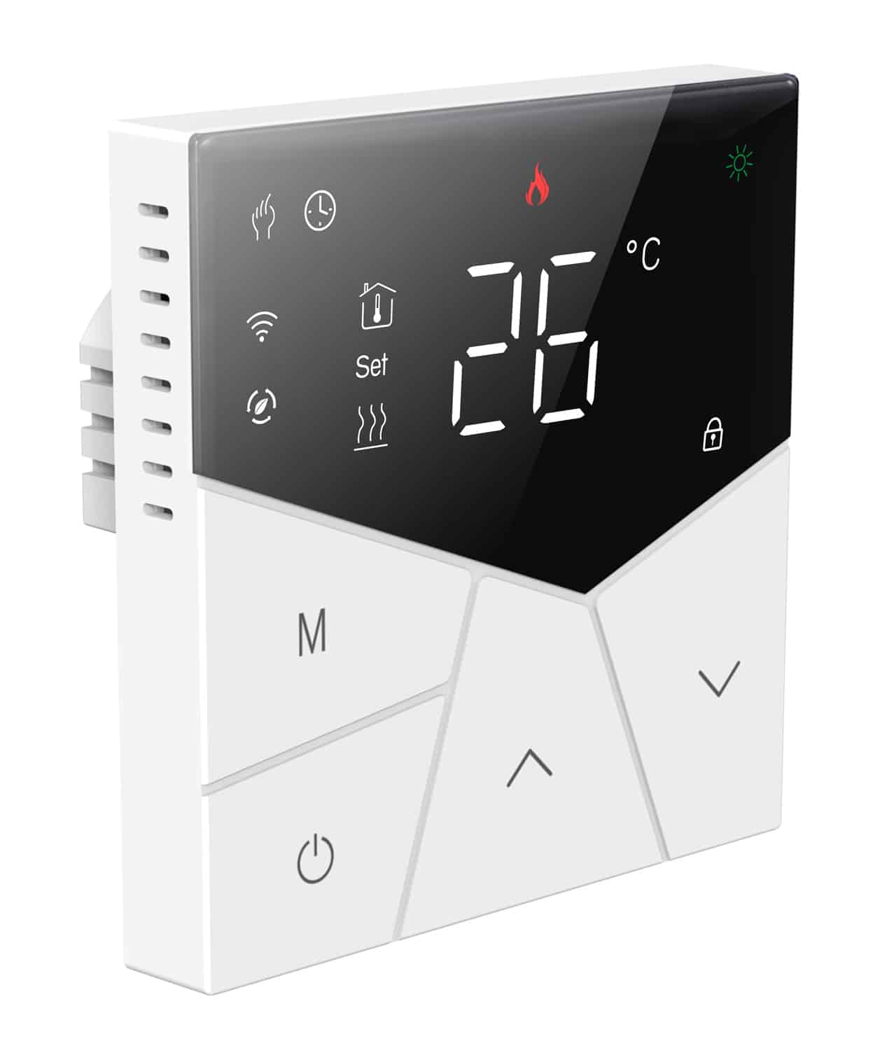 Smart θερμοστάτης αερίου BHT-15GCLW, WiFi, χωνευτός, μαύρος - Image 3