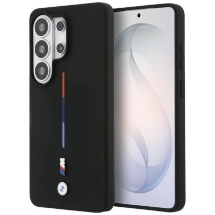 BMW M Silicone Tricolor Line - θήκη για Samsung Galaxy S26 Ultra - Μαύρο