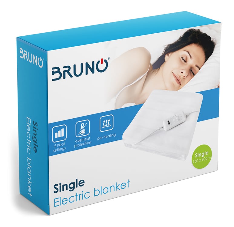 BRUNO ηλεκτρική κουβέρτα BRN-0064, μονή, 150x80cm, 60W, με χειριστήριο - Image 3