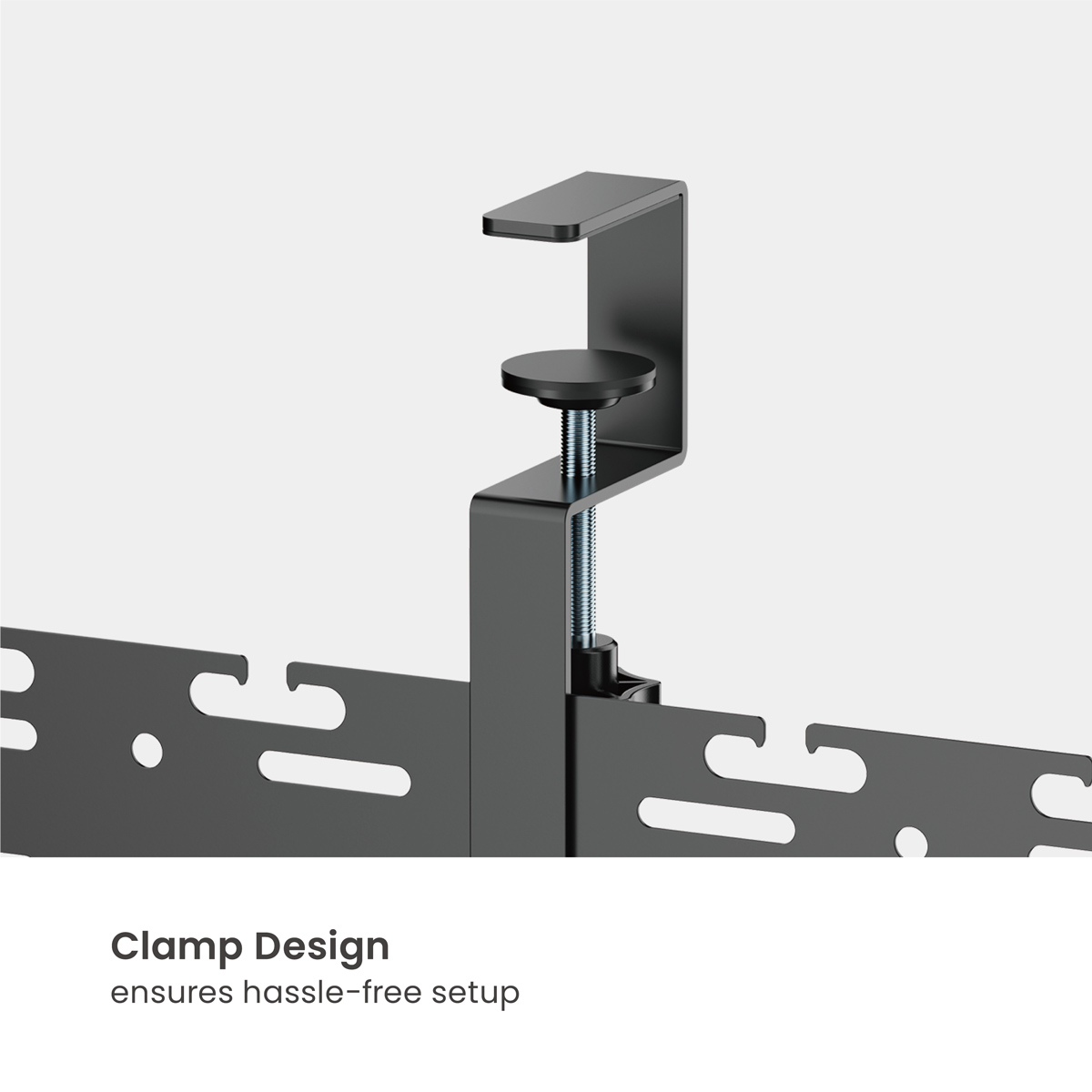 BRATECK cable management γραφείου CC11-20-1, μεταλλικό, 384x63x307mm, μαύρο - Image 6