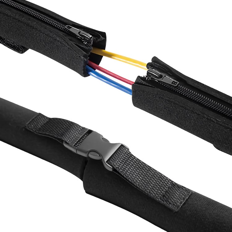 BRATECK κάλυμμα καλωδίων τύπου Flex Wrap CC15-1, με φερμουάρ, Φ30cm x1m - Image 2