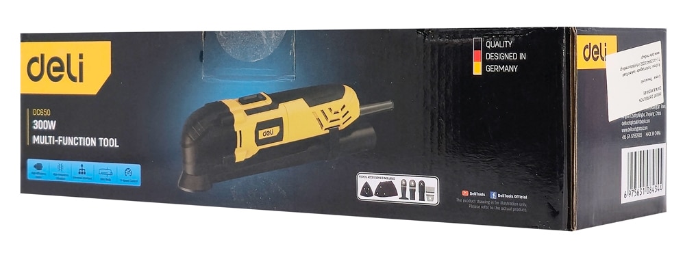 DELI παλινδρομικό πολυεργαλείο DC650, 300W, ρυθμιζόμενη ταχύτητα - Image 5