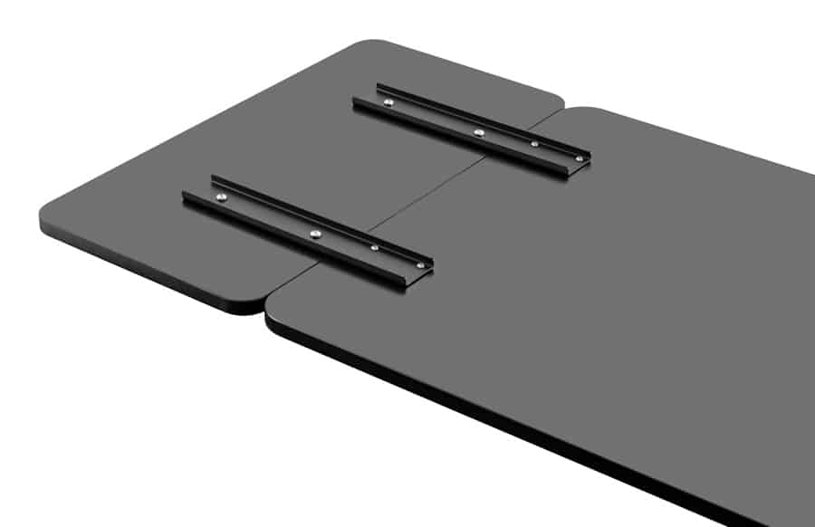 BRATECK ράφι γραφείου DET-4, ξύλινο, 600x409x30mm, 20kg, μαύρο - Image 3