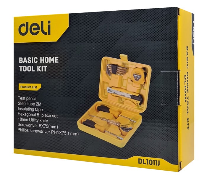 DELI σετ εργαλείων DL1011J, με θήκη, 11τμχ - Image 3